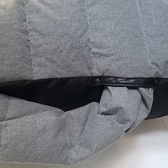 Badgley Mischka grey down coat w size L - Picture 5 of 10